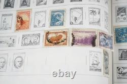 Collection mondiale des années 1880 aux années 1960 de plus de 3 200 timbres neufs et oblitérés dans un album Harris