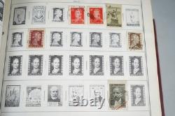 Collection mondiale des années 1880 aux années 1960 de plus de 3 200 timbres neufs et oblitérés dans un album Harris