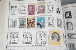 Collection mondiale des années 1880 aux années 1960 de plus de 3 200 timbres neufs et oblitérés dans un album Harris