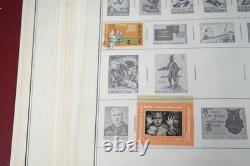 Collection mondiale des années 1880 aux années 1960 de plus de 3 200 timbres neufs et oblitérés dans un album Harris