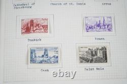 Collection mondiale des années 1920-1940, neuf et oblitéré, 400 timbres, soigneusement présentés dans un album<br/> 