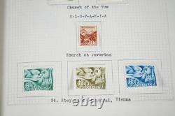 Collection mondiale des années 1920-1940, neuf et oblitéré, 400 timbres, soigneusement présentés dans un album <br/>