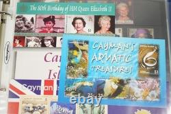 Collection mondiale des pays C de 1 700+ timbres neufs et utilisés dans un album