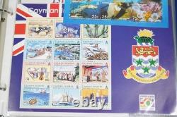 Collection mondiale des pays C de 1 700+ timbres neufs et utilisés dans un album