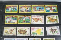 Collection mondiale des pays C de 1 700+ timbres neufs et utilisés dans un album