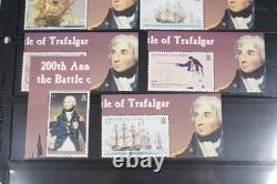 Collection mondiale des pays C de 1 700+ timbres neufs et utilisés dans un album