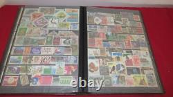 Collection mondiale en 3 albums, environ 4700 timbres