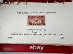 Collection philatélique Kirkpatrick Album de timbres du monde de la chimie 25 pages