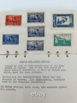 Collection philatélique Kirkpatrick Album de timbres du monde de la chimie 25 pages