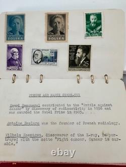 Collection philatélique Kirkpatrick Album de timbres du monde de la chimie 25 pages