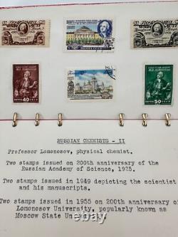 Collection philatélique Kirkpatrick Album de timbres du monde de la chimie 25 pages