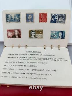 Collection philatélique Kirkpatrick Album de timbres du monde de la chimie 25 pages