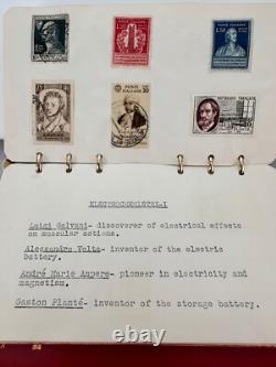 Collection philatélique Kirkpatrick Album de timbres du monde de la chimie 25 pages