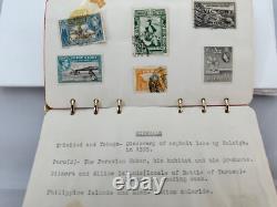 Collection philatélique Kirkpatrick Album de timbres du monde de la chimie 25 pages