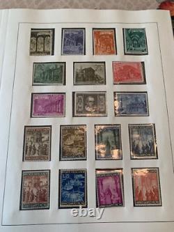 Collection robuste de la Cité du Vatican dans l'album SAFE allemand 500+ timbres 1929-71