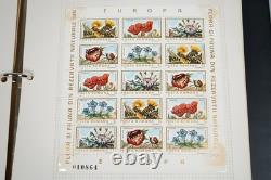 Collection thématique mondiale d'oiseaux de plus de 250 timbres MNH dans un album 1 FDC