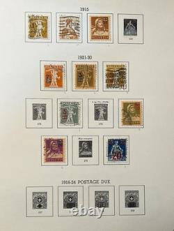 Collection vintage Suisse MINKUS album 400 timbres 1862-1970, nombreux neufs sans charnière, belle pièce