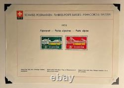 Collection vintage Suisse MINKUS album 400 timbres 1862-1970, nombreux neufs sans charnière, belle pièce