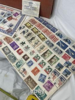 Collection vintage d’albums de timbres-poste Whitman, timbres américains, lot de charnières pour timbres