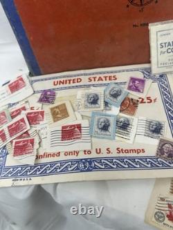 Collection vintage d’albums de timbres-poste Whitman, timbres américains, lot de charnières pour timbres