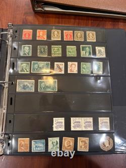 Collections commémoratives américaines 3 classeur PLUS collection de timbres individuelle des années 90