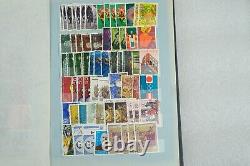 Collections de timbres du monde entier, album de lots Vintage Rare Classic Antique Genuine