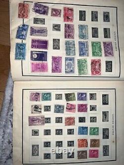 Collections de timbres du monde entier dans des albums
