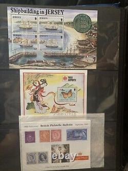 Collections de timbres du monde entier en lots d'albums de paires et de blocs de 30 pages
