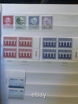Collections de timbres du monde entier en lots dans des albums, blocs neufs et feuilles