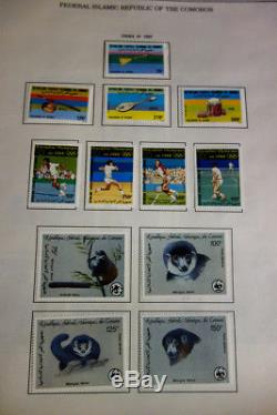 Comoro Islands Enorme Collection De Timbres De Menthe Dans L'album Scott