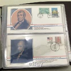 Complete Collection Constitution Américaine Bicentenaire 96 Enveloppes Premier Jour Album Stamp