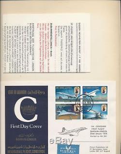 Concorde Large Collection Quatre Album Lindner Aviation (200 + Couvercles) Alb266