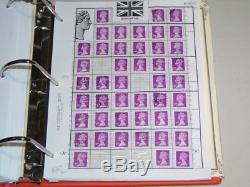 Cueilleurs De Stamps GB Machin Stamps Inventaire Des Revendeurs Album Collection Lot $ 2040