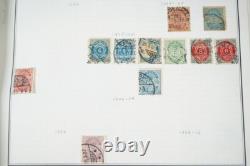 D-H 1880s-1960s COLLECTION DE 2400 TIMBRES NEUFS ET USAGÉS DANS UN ALBUM HARRIS