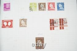 D-H 1880s-1960s COLLECTION DE 2400 TIMBRES NEUFS ET USAGÉS DANS UN ALBUM HARRIS