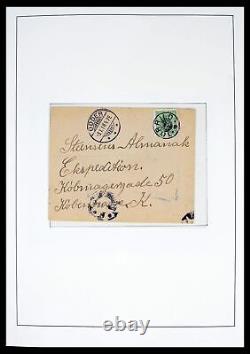 DANEMARK 1874-1940 Oblitérations Étoile 4000+ Timbres 3 Albums Lighthouse Collection de Timbres