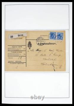 DANEMARK 1874-1940 Oblitérations Étoile 4000+ Timbres 3 Albums Lighthouse Collection de Timbres
