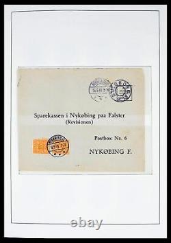 DANEMARK 1874-1940 Oblitérations Étoile 4000+ Timbres 3 Albums Lighthouse Collection de Timbres
