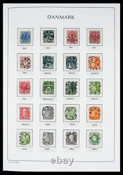DANEMARK 1874-1940 Oblitérations Étoile 4000+ Timbres 3 Albums Lighthouse Collection de Timbres