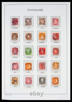 DANEMARK 1874-1940 Oblitérations Étoile 4000+ Timbres 3 Albums Lighthouse Collection de Timbres