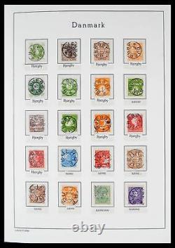 DANEMARK 1874-1940 Oblitérations Étoile 4000+ Timbres 3 Albums Lighthouse Collection de Timbres