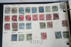 DANEMARK ANNÉES 1850-1950 COLLECTION DE PLUS DE 1 900 TIMBRES NEUFS ET OBLITÉRÉS CONSERVÉS DANS UN ALBUM