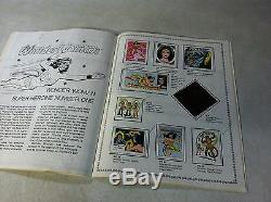 DC Super Hero Stamp Album 1976 Toutes Les Timbres Mais 1, Batman Superman Wonder Woman