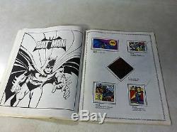 DC Super Hero Stamp Album 1976 Toutes Les Timbres Mais 1, Batman Superman Wonder Woman