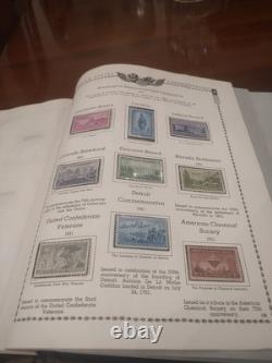 DEUX Collections de Timbres des États-Unis Dans des Albums Parfaits Années 1900 Vue de Face et Voir