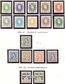 Danemark Collection 1851-1990, Facit Album, Nh, Certains Utilisés, Scott 10 749,00 $