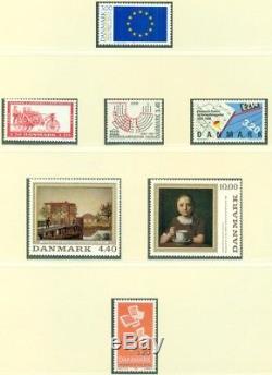 Danemark Collection Deux Albums / Trousses Lindner Hingeless (1851-2004) Scott 2k $ +