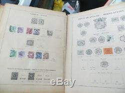 Dans Le Monde Entier / Fr / Commonwealth Stamp Collection In Old Album