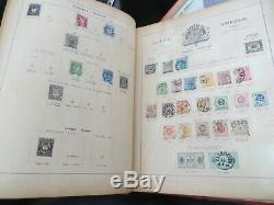 Dans Le Monde Entier / Fr / Commonwealth Stamp Collection In Old Album