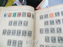 Dans Le Monde Entier / Fr / Commonwealth Stamp Collection In Old Album